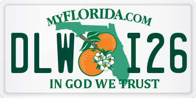 FL license plate DLWI26