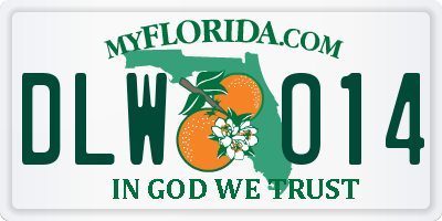 FL license plate DLWO14