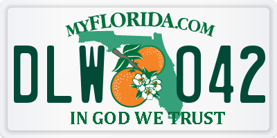FL license plate DLWO42