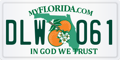 FL license plate DLWO61