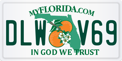 FL license plate DLWV69