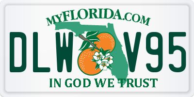 FL license plate DLWV95