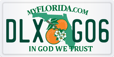 FL license plate DLXG06