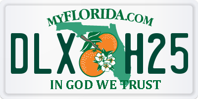FL license plate DLXH25