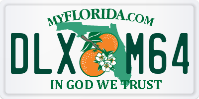 FL license plate DLXM64