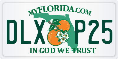 FL license plate DLXP25