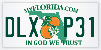 FL license plate DLXP31