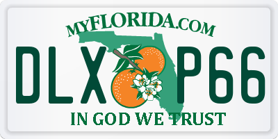 FL license plate DLXP66