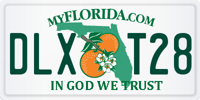 FL license plate DLXT28