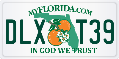 FL license plate DLXT39