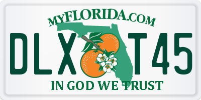 FL license plate DLXT45