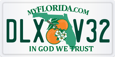 FL license plate DLXV32