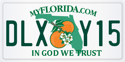 FL license plate DLXY15