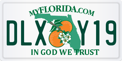 FL license plate DLXY19