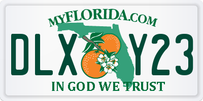 FL license plate DLXY23