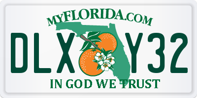 FL license plate DLXY32