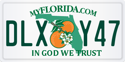 FL license plate DLXY47