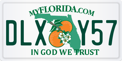 FL license plate DLXY57