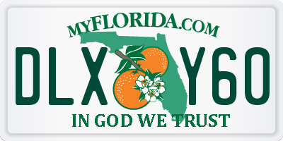 FL license plate DLXY60