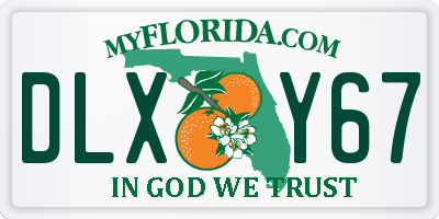 FL license plate DLXY67