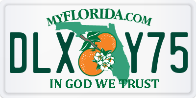 FL license plate DLXY75