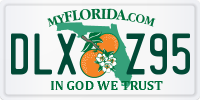 FL license plate DLXZ95