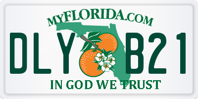 FL license plate DLYB21