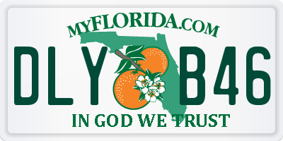FL license plate DLYB46