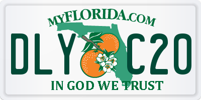FL license plate DLYC20