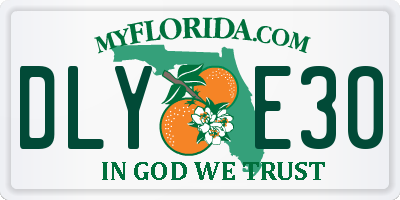 FL license plate DLYE30