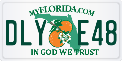 FL license plate DLYE48