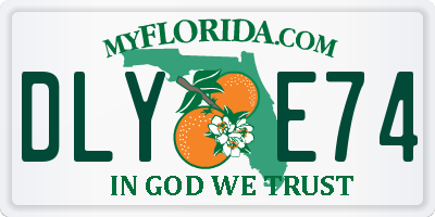FL license plate DLYE74