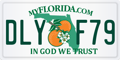 FL license plate DLYF79