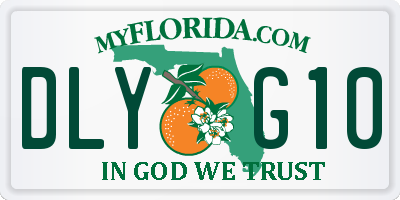 FL license plate DLYG10