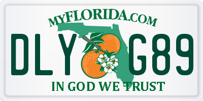 FL license plate DLYG89