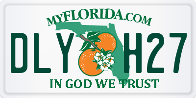 FL license plate DLYH27