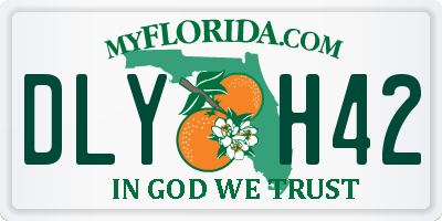 FL license plate DLYH42