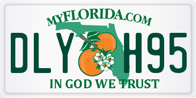 FL license plate DLYH95