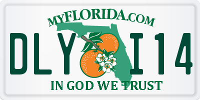 FL license plate DLYI14
