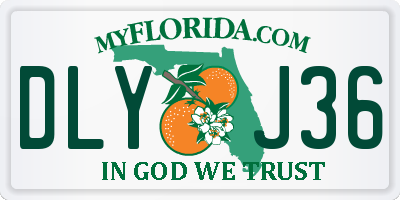 FL license plate DLYJ36