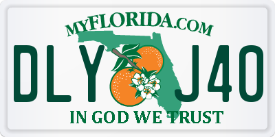 FL license plate DLYJ40