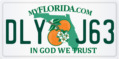 FL license plate DLYJ63