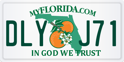 FL license plate DLYJ71