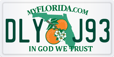 FL license plate DLYJ93