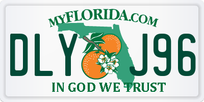 FL license plate DLYJ96