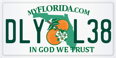 FL license plate DLYL38