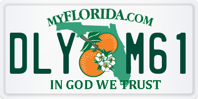 FL license plate DLYM61