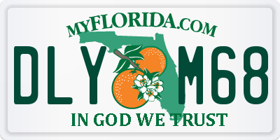 FL license plate DLYM68