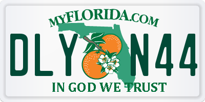 FL license plate DLYN44