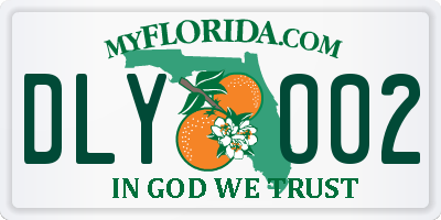 FL license plate DLYO02